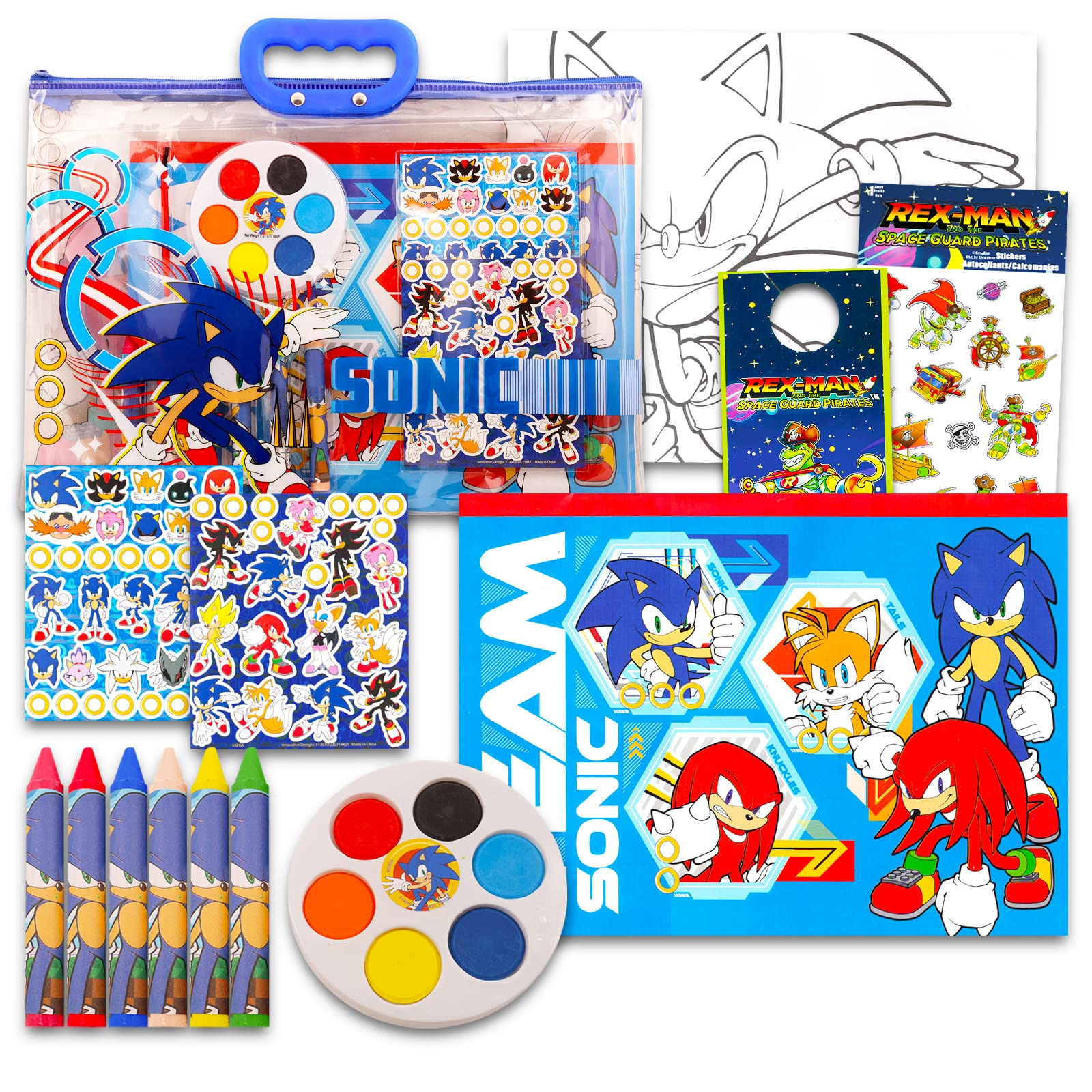 Sonic the hedgehog drawing and painting set for boys