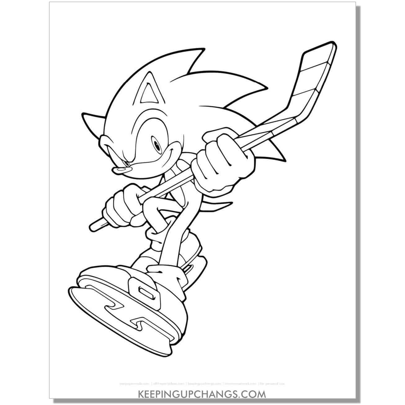 Free sonic the hedgehog coloring pages popular printables