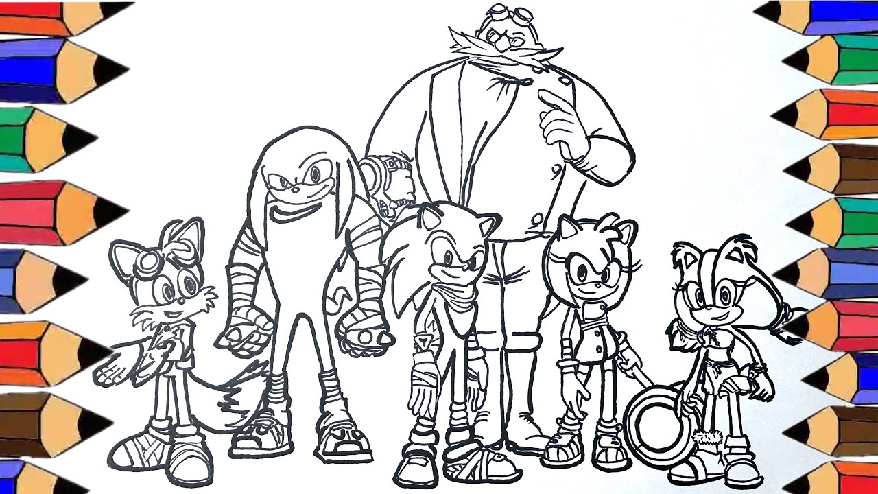 Sonic boom coloring pages p sonicboom