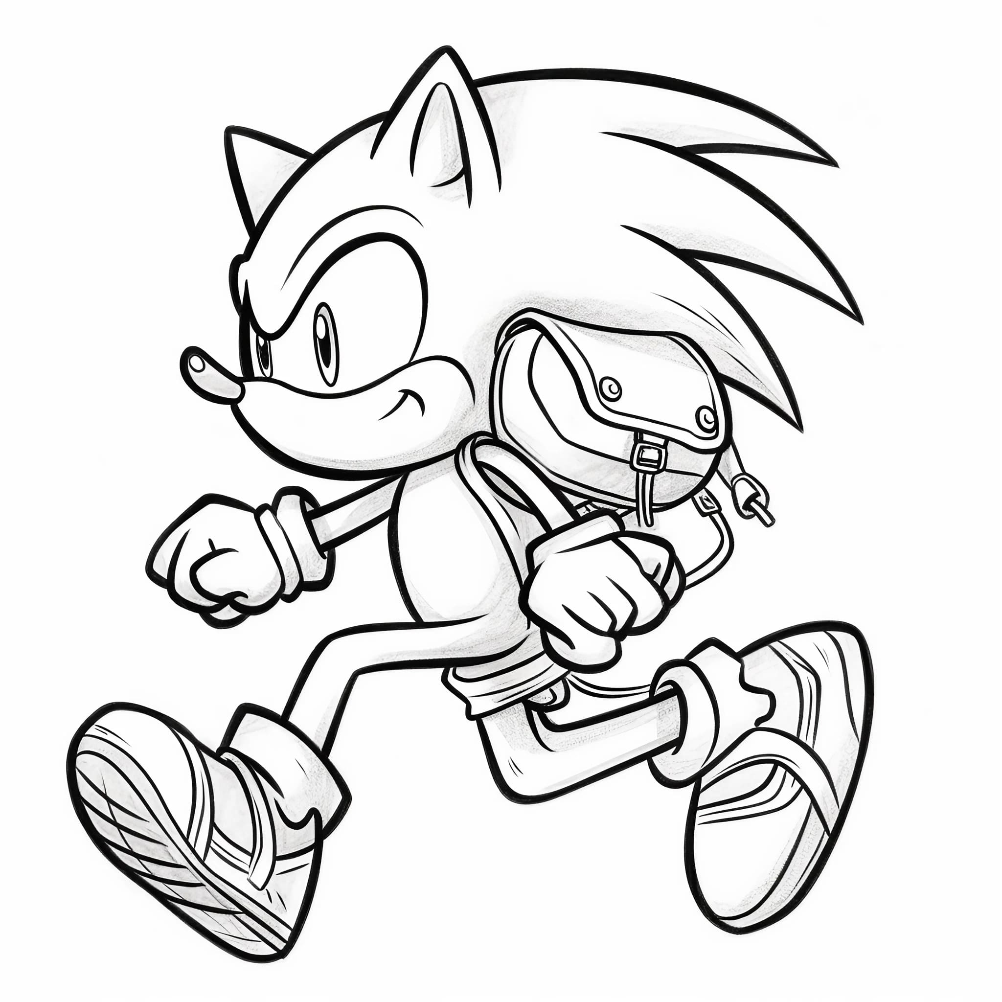 Sonic coloring pages for free and printable