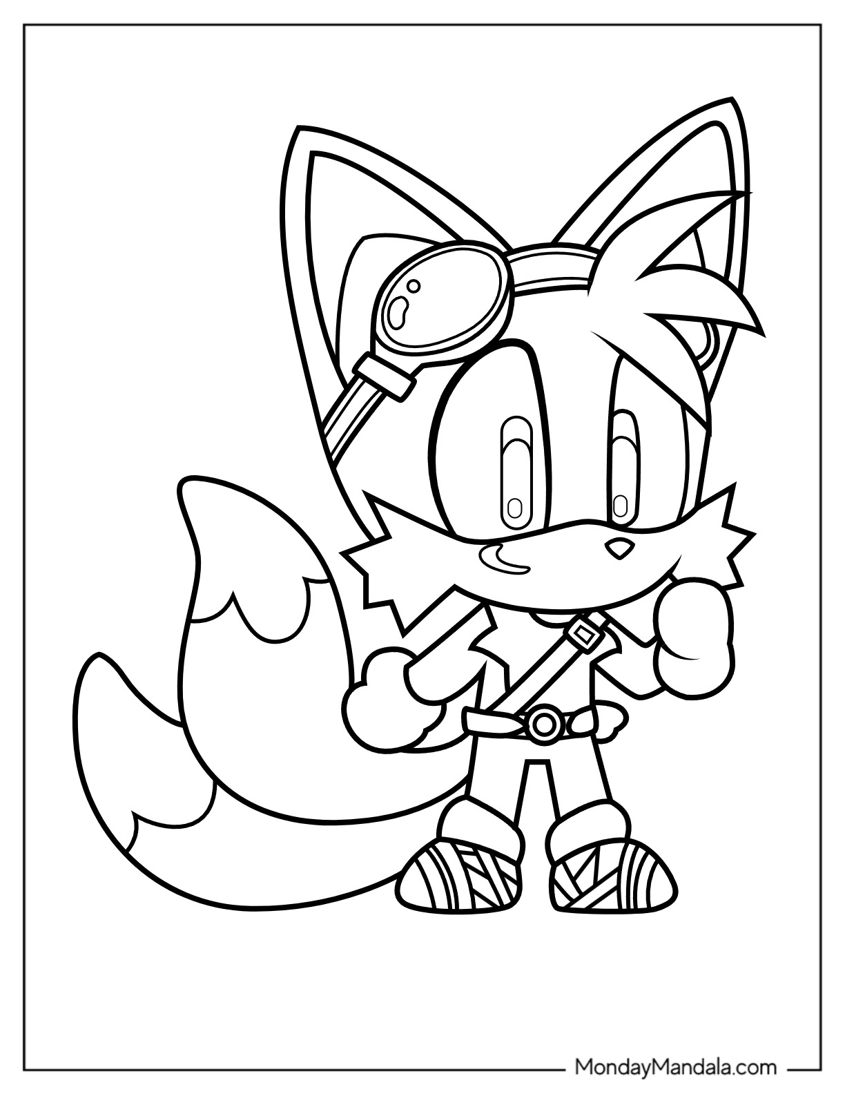 Tails coloring pages free pdf printables