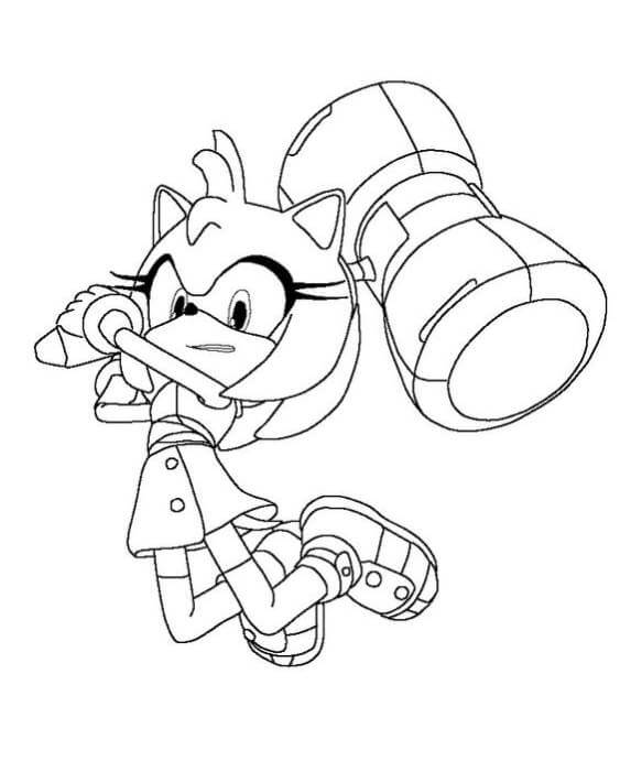 Free easy to print sonic coloring pages