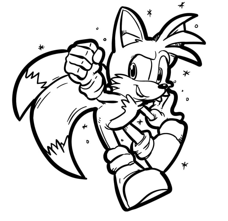 Tails coloring pages