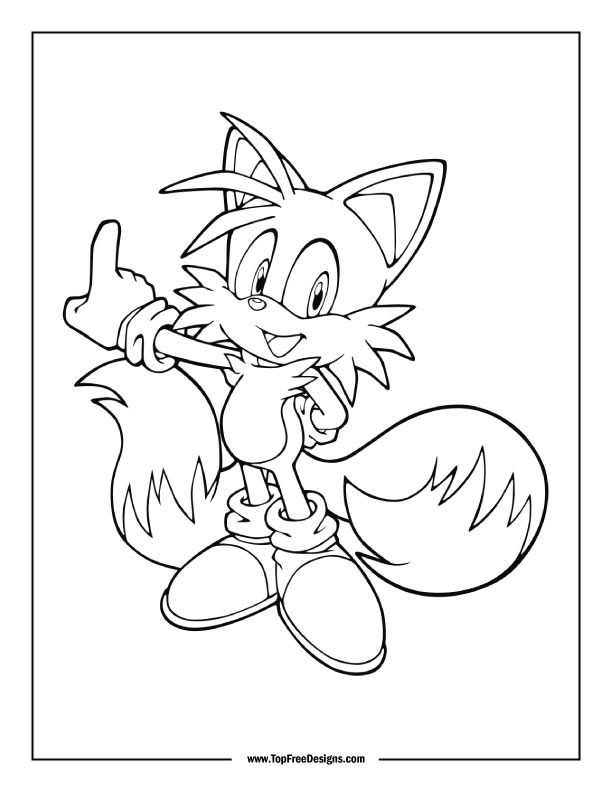 Sonic coloring pages