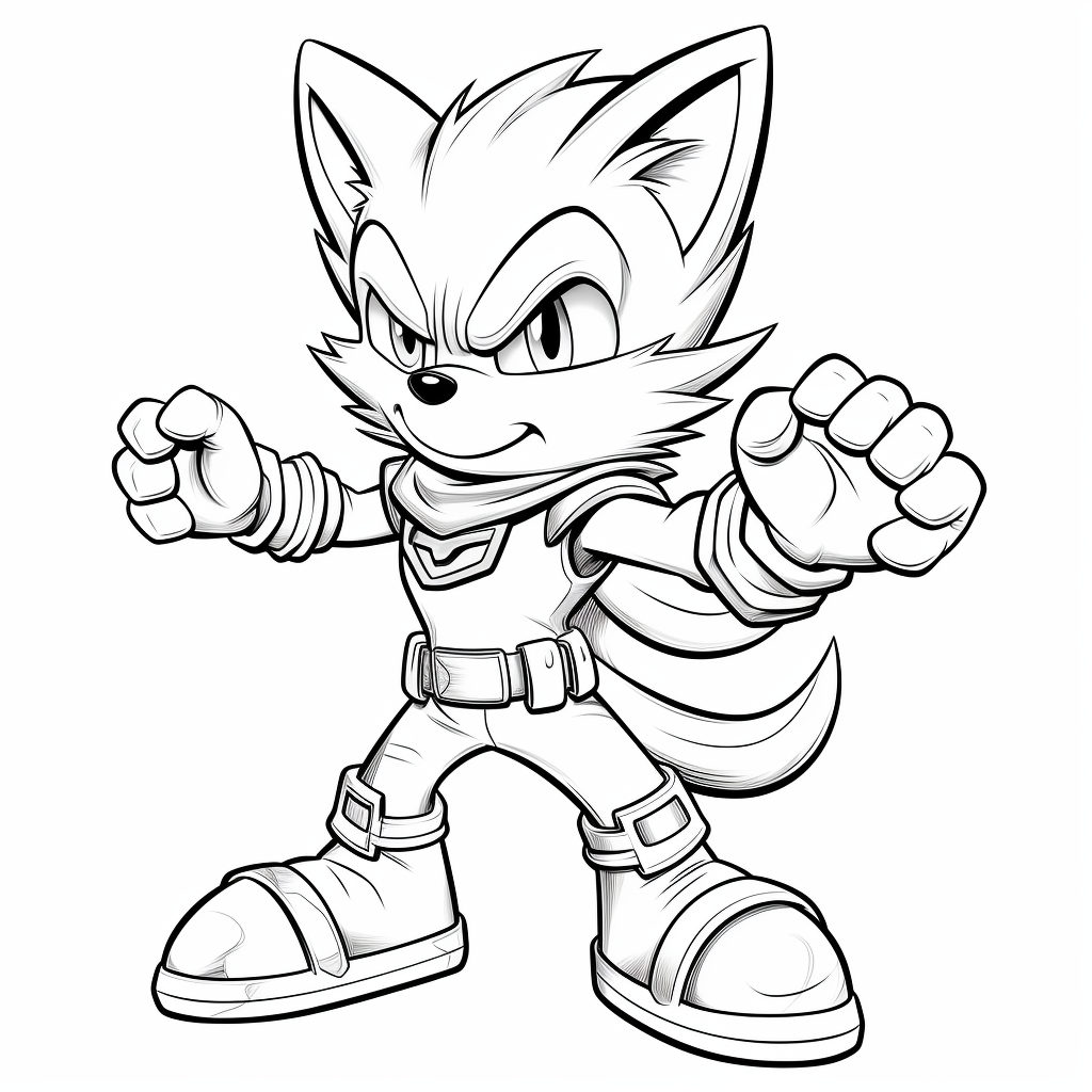 Sonic coloring pages