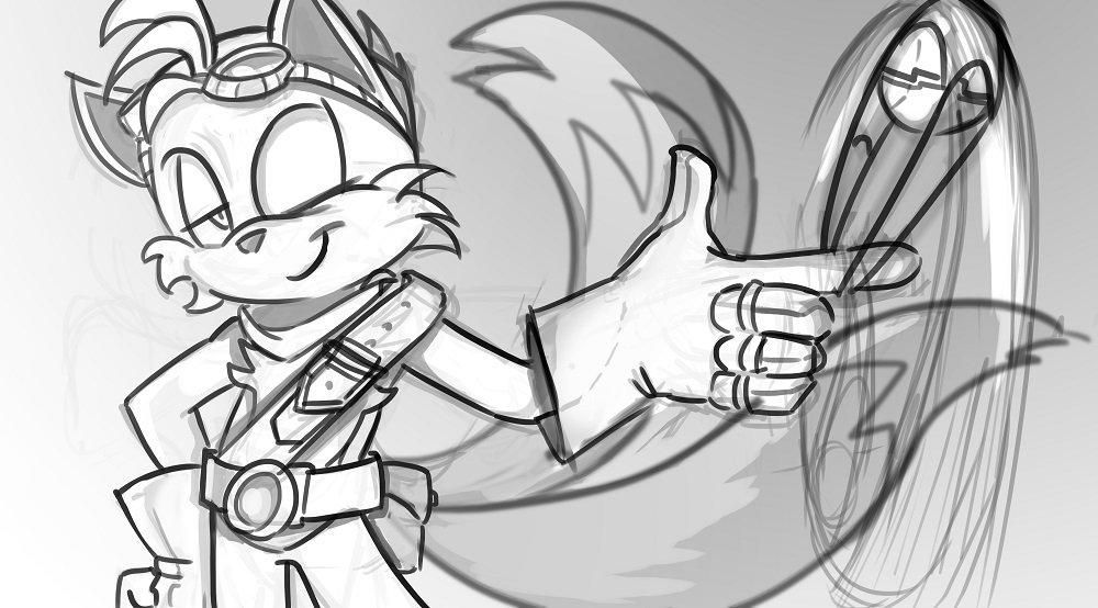 Ghen on x inktoberday sling recently noticed how sonic boom tails look like the tails from light mobius with shadow and knuckles tails might be peak sega smacked my character so hard