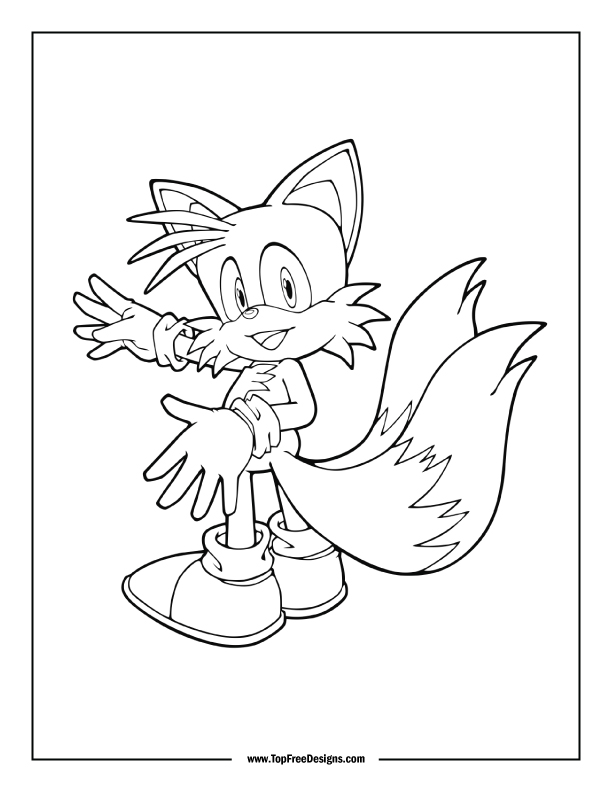 Sonic coloring pages