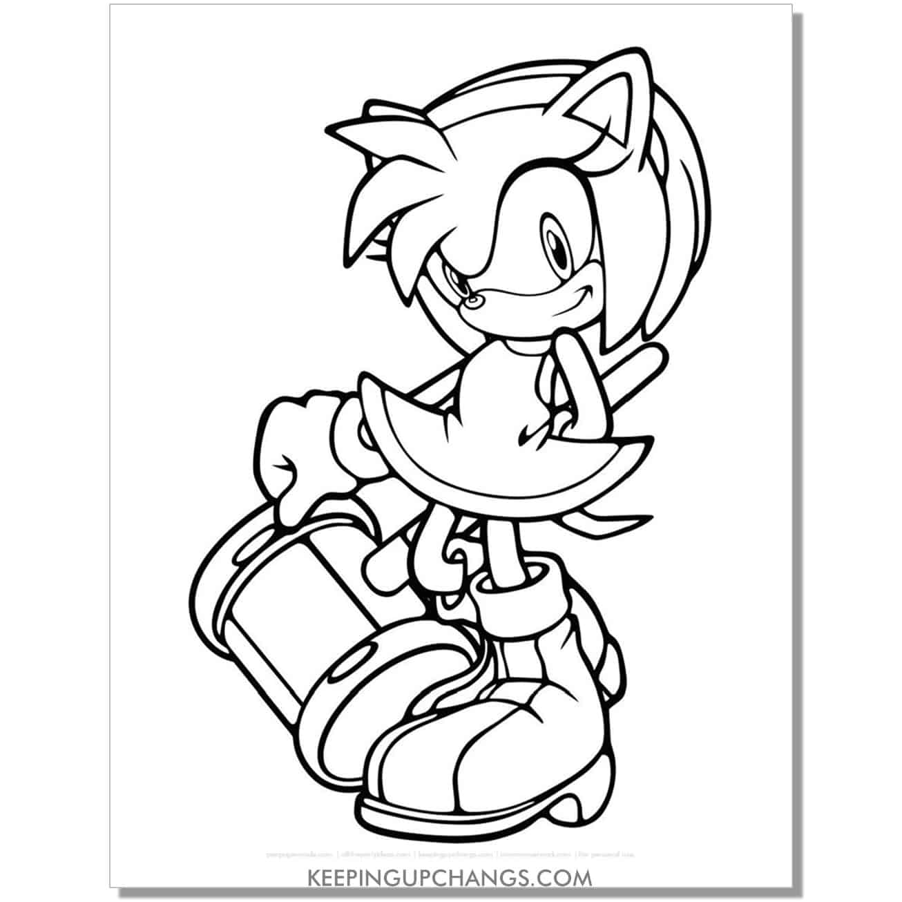 Free sonic the hedgehog coloring pages popular printables