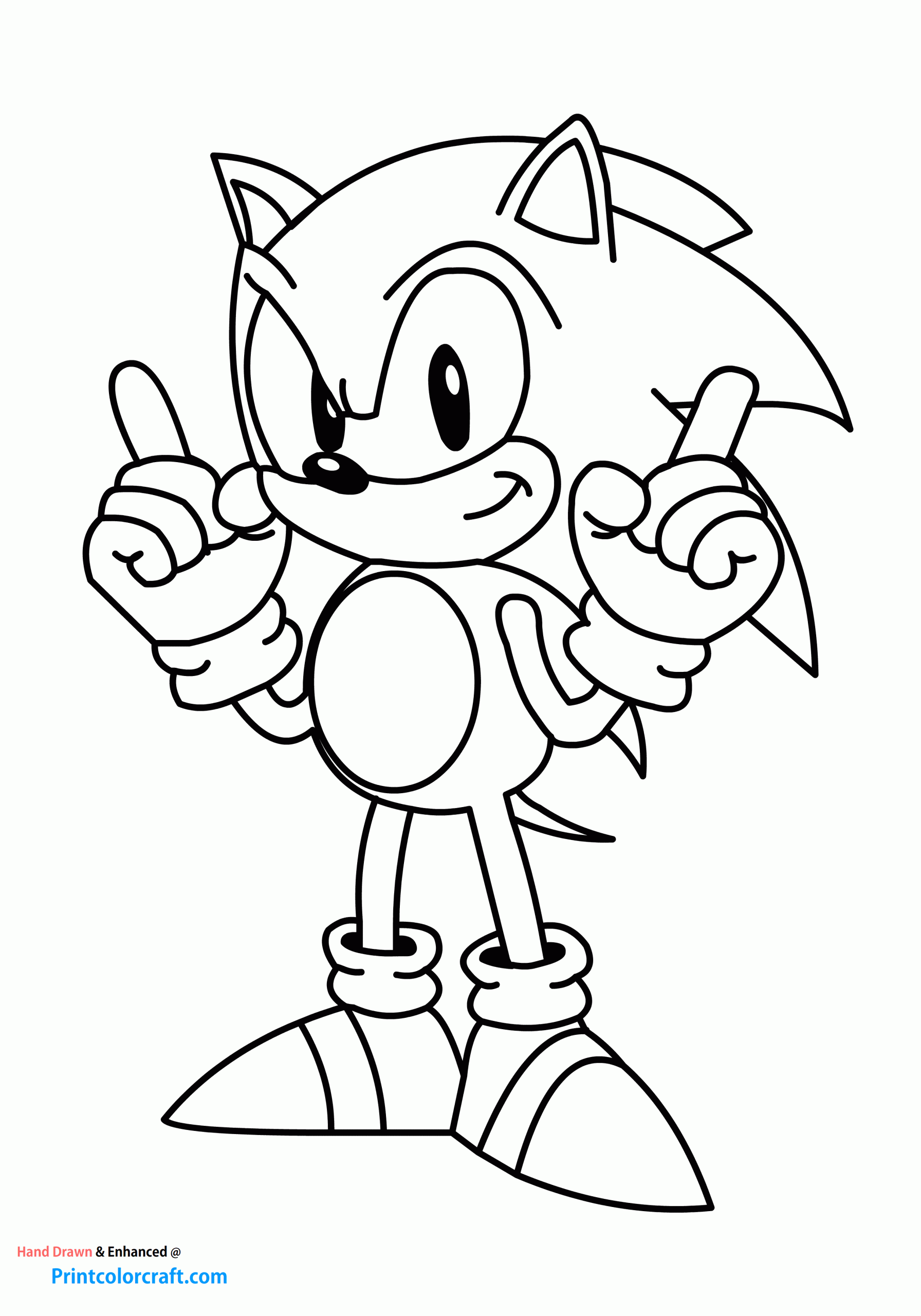 Sonic speedster sonic the hedgehog coloring pages pdfs print color craft