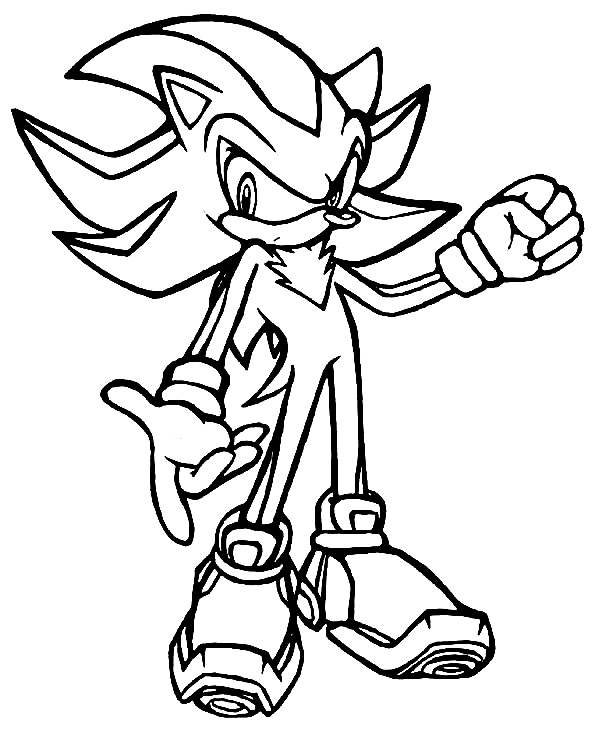 Shadow sonic coloring pages