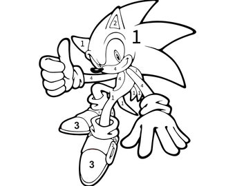 Sonic color by number pdf pages