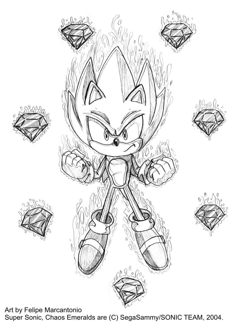 Super sonic and the chaos by yuski on