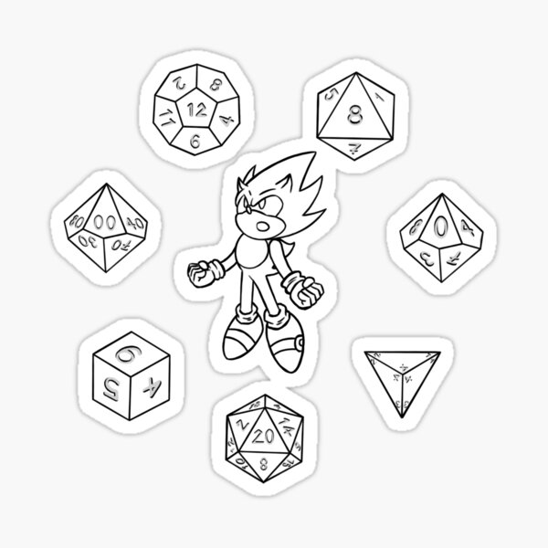 Sonic dd colourless sticker for sale by inarro