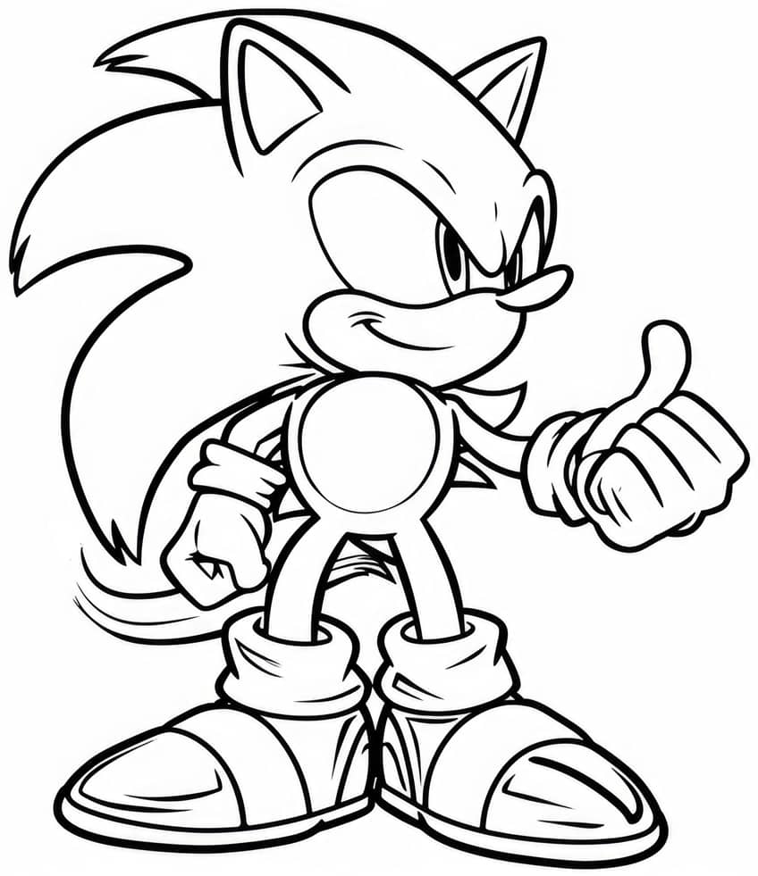 Sonic the hedgehog coloring pages