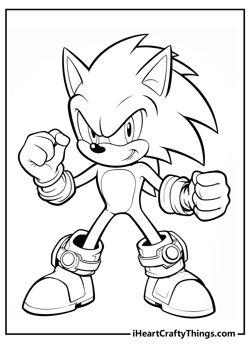 Sonic coloring pages free printables