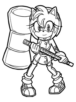 Sonic the hedgehog coloring pages by coloring book hkm tpt