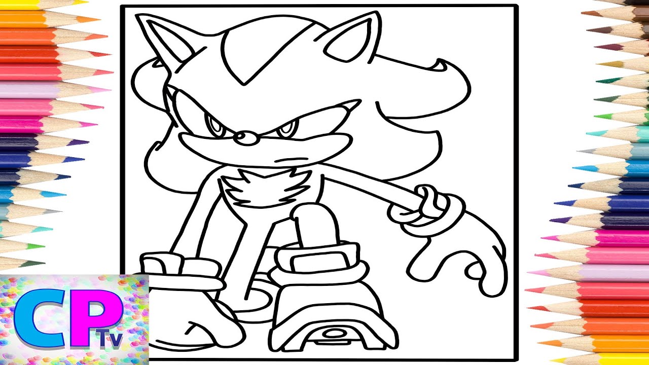 Shadow coloring pagesshadow fro sonic the hedgehogelektronoia