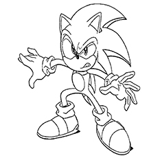 Sonic the hedgehog coloring pages