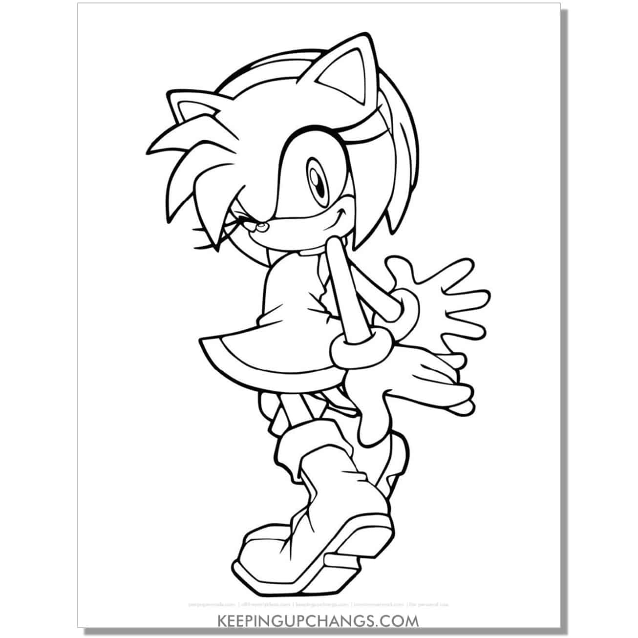 Free sonic the hedgehog coloring pages popular printables