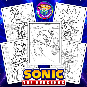 Sonic hedgehog characters coloring pages i printable fun coloring activities