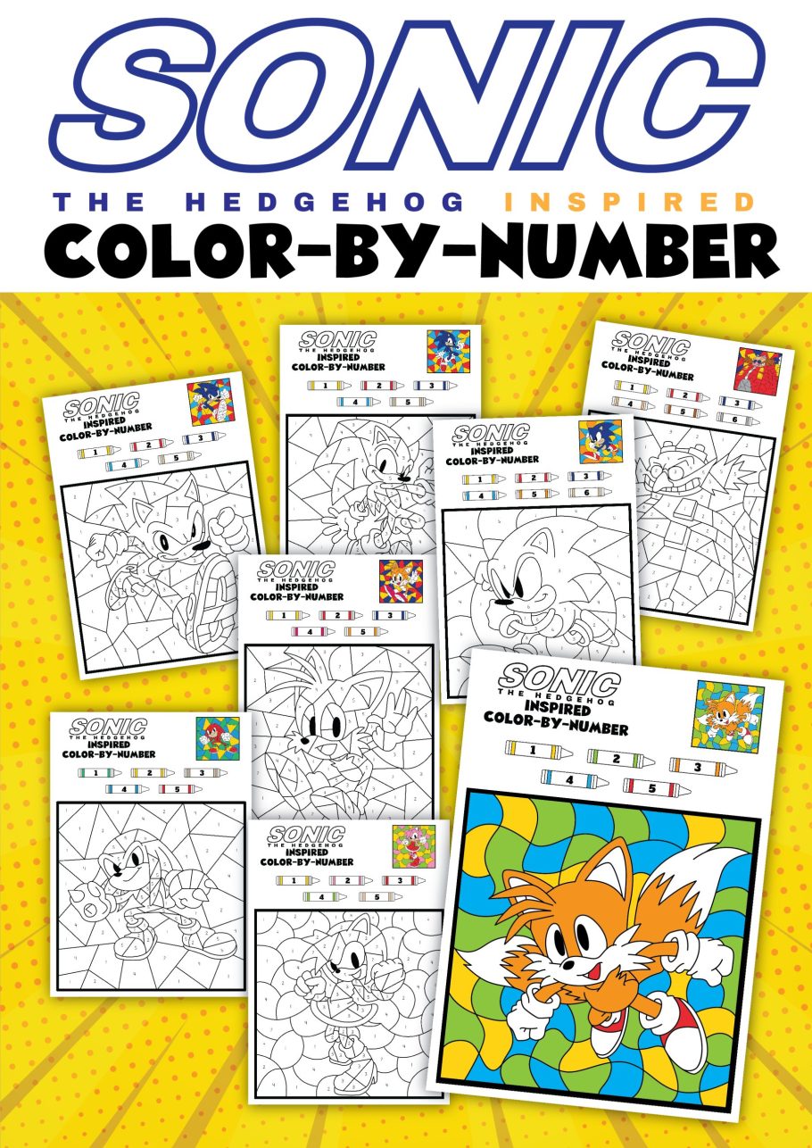 Sonic the hedgehog lor by number printables
