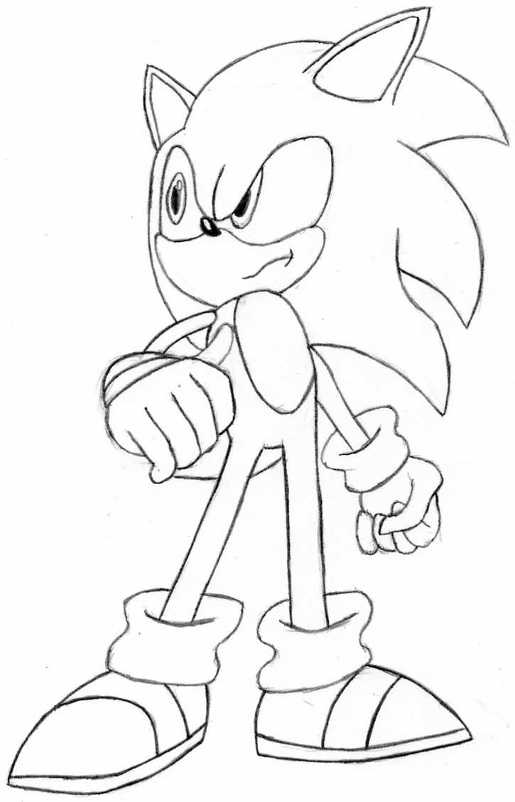 Free printable sonic the hedgehog coloring pages for kids