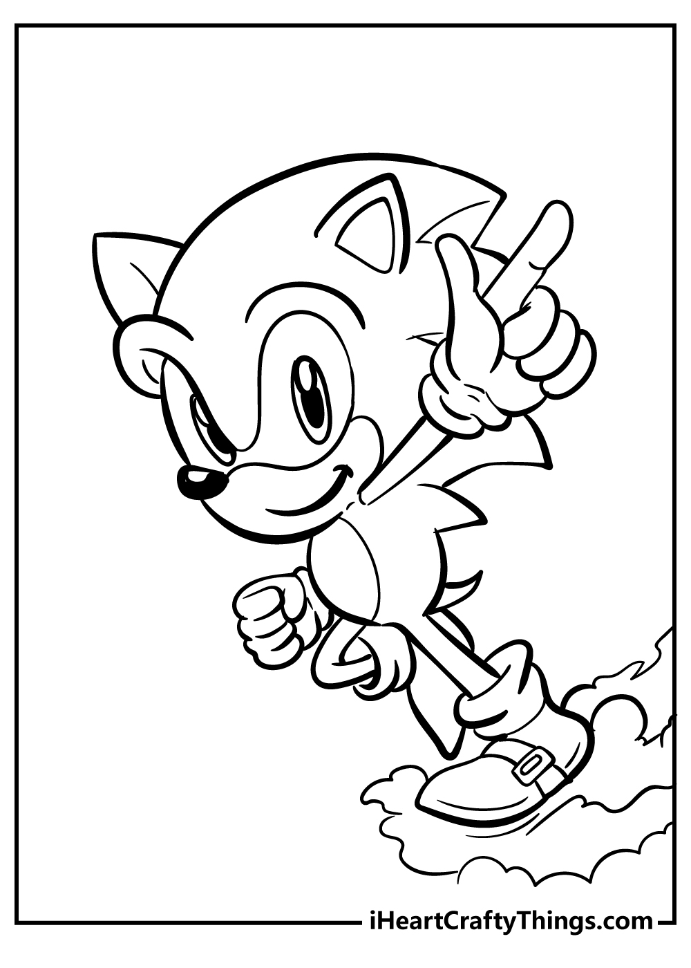 Sonic coloring pages free printables