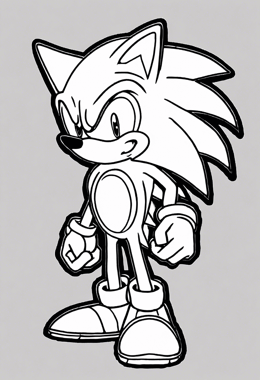 Sonic coloring pages