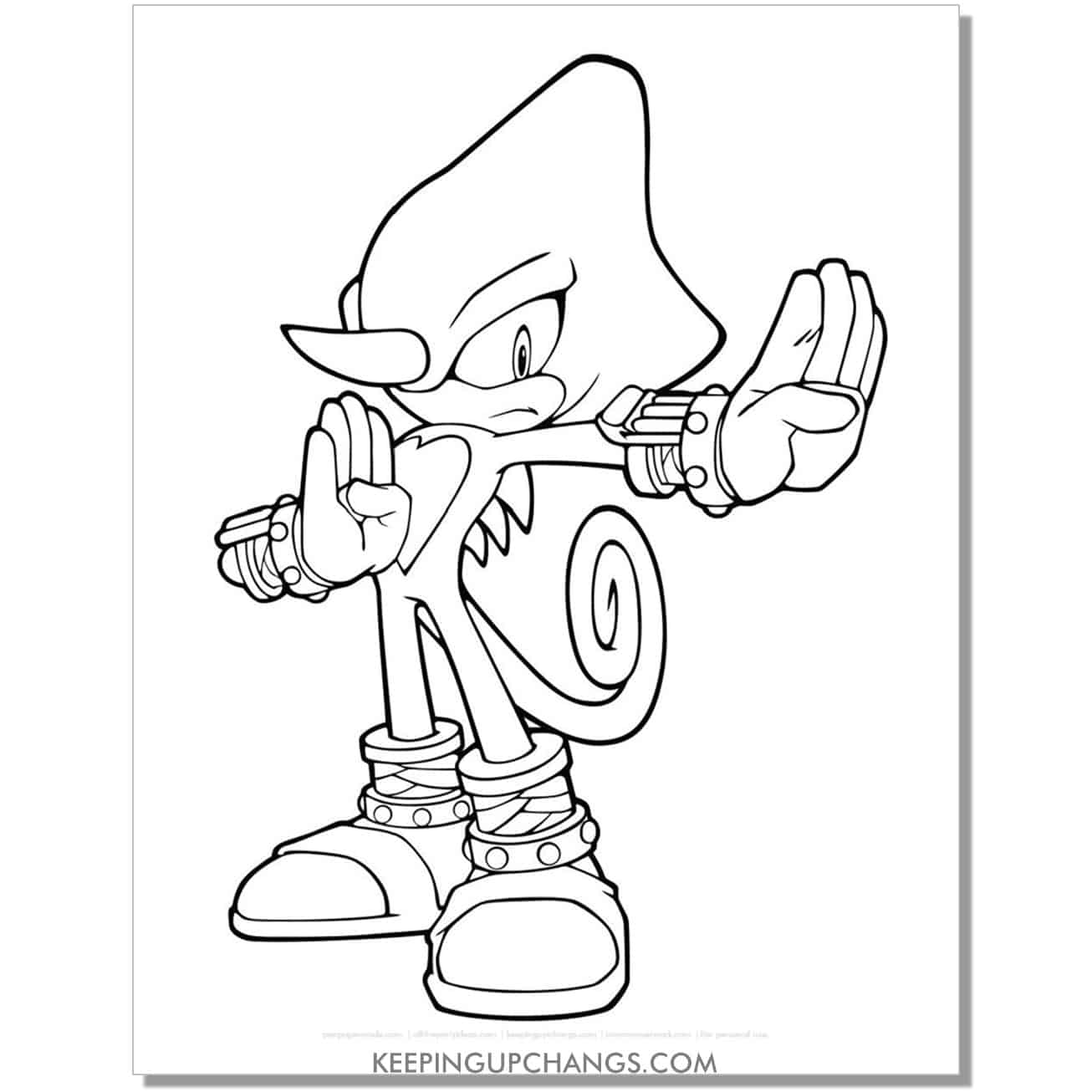 Free sonic the hedgehog coloring pages popular printables