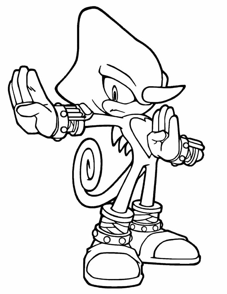 Desenhos de sonic para colorir