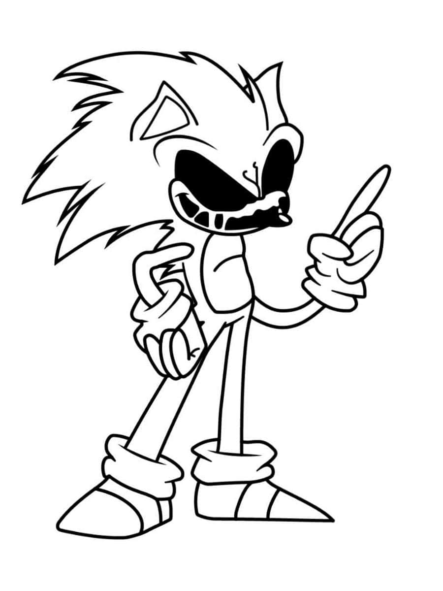 Sonic the hedgehog coloring pictures