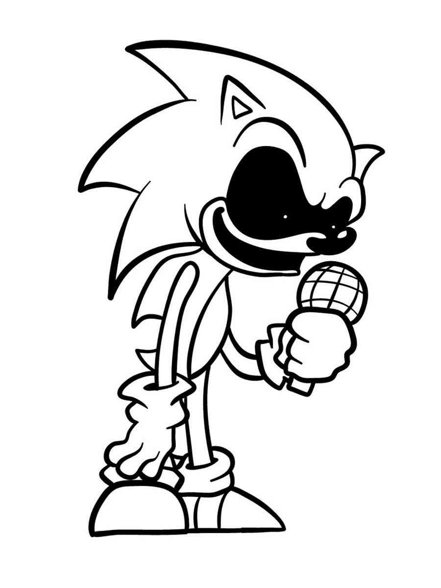 Sonic exe coloring pages