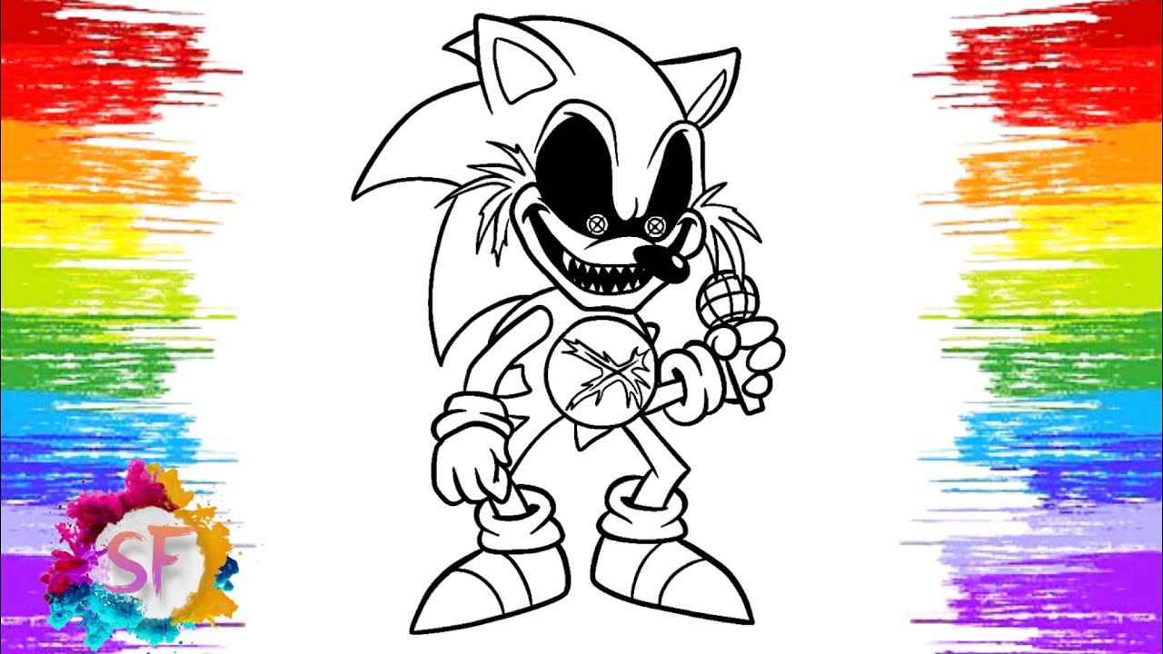 Exe sonic coloring pages how to draw sonic exe elektronomia rud memory ncs release