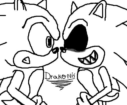 Sonic exe coloring pages