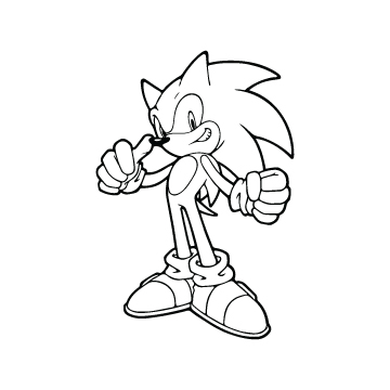 Sonic coloring pages