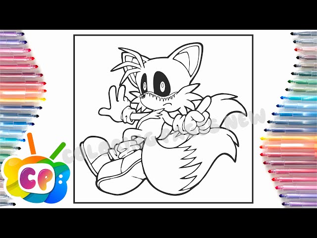 Tails exe coloring pagessonic coloring pagestetrix bass roy knox