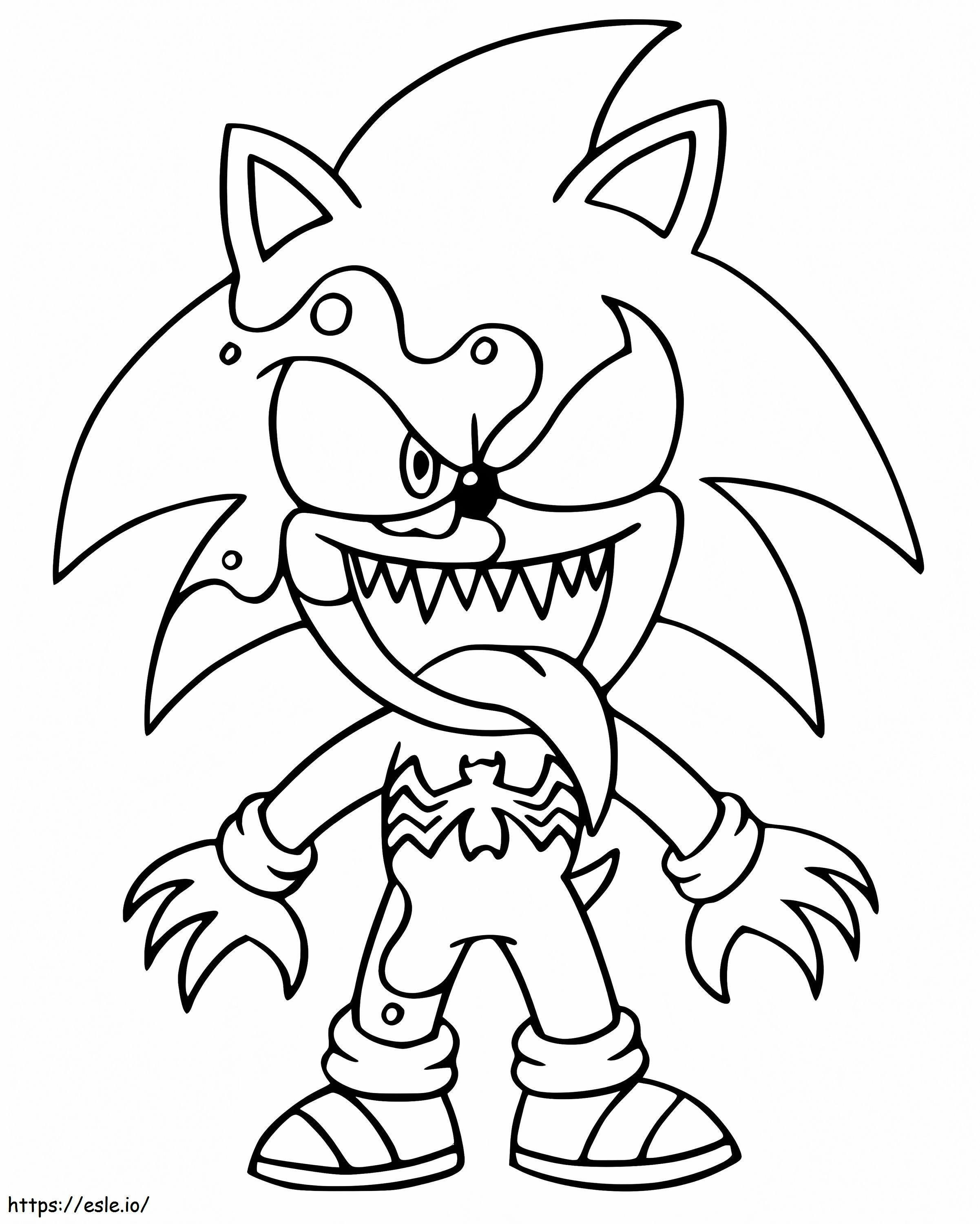 Venom sonic coloring page