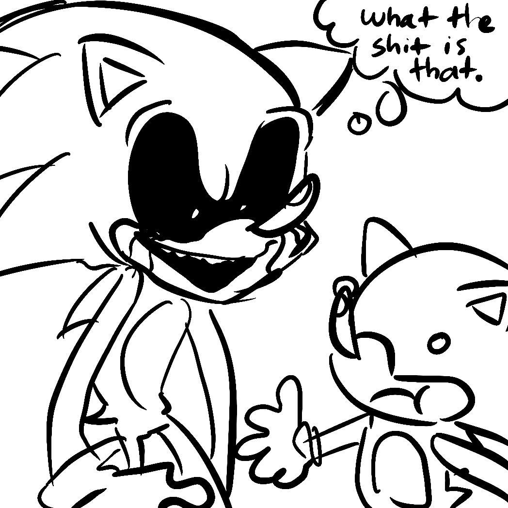 Sonic exe coloring pages