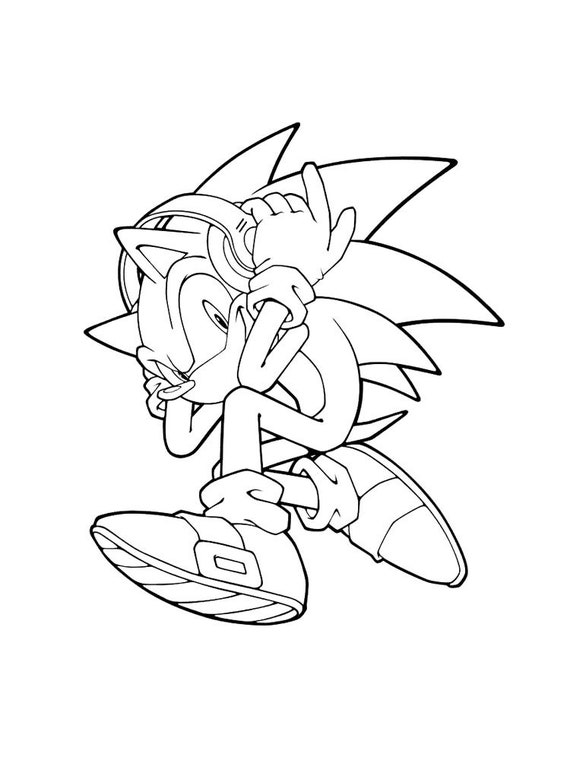 Sonic coloring pages page coloring book with cover