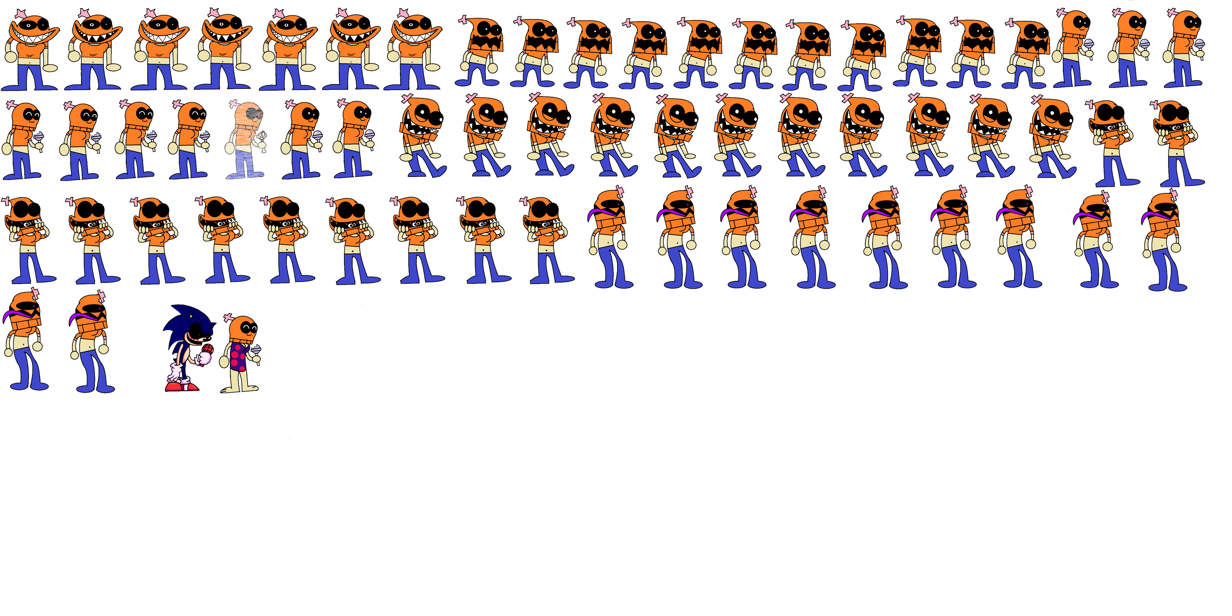 I made sprite sheets for vs xploshi over vs sonicexe i didnt make one for lord x yet rfridaynightfunkin