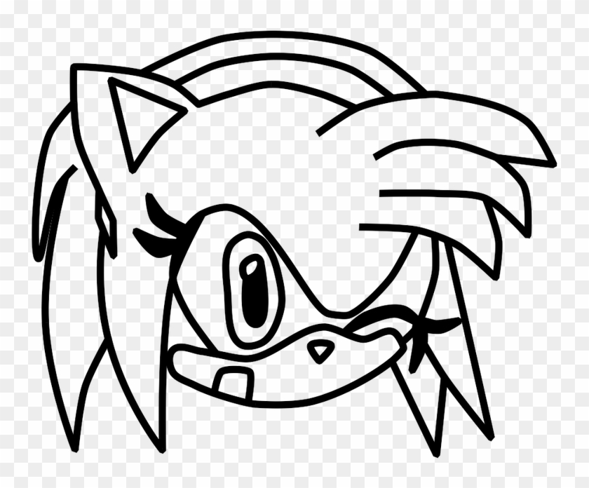 Sonic characters coloring pages amy rose