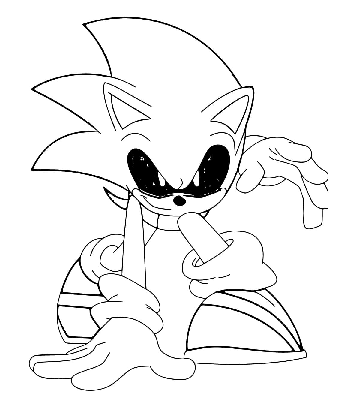 Sonic exe coloring pages