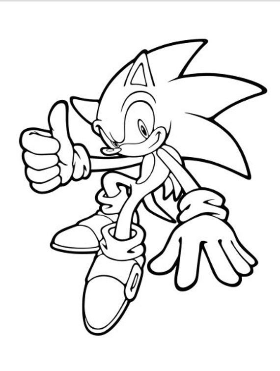 Sonic coloring pages