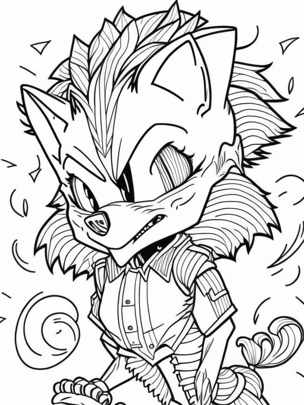 Sonic fnf coloring pages to print