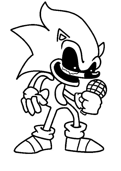 Sonic exe coloring pages