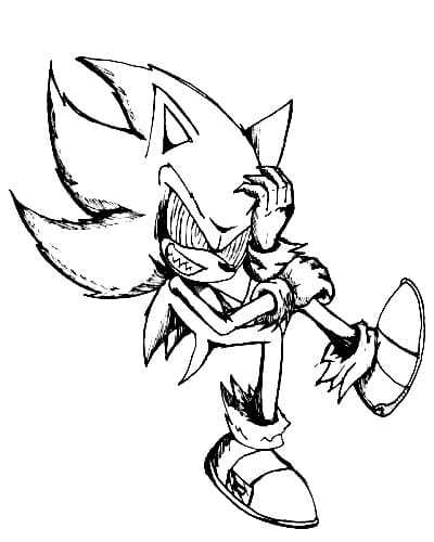 Sonic exe coloring pages