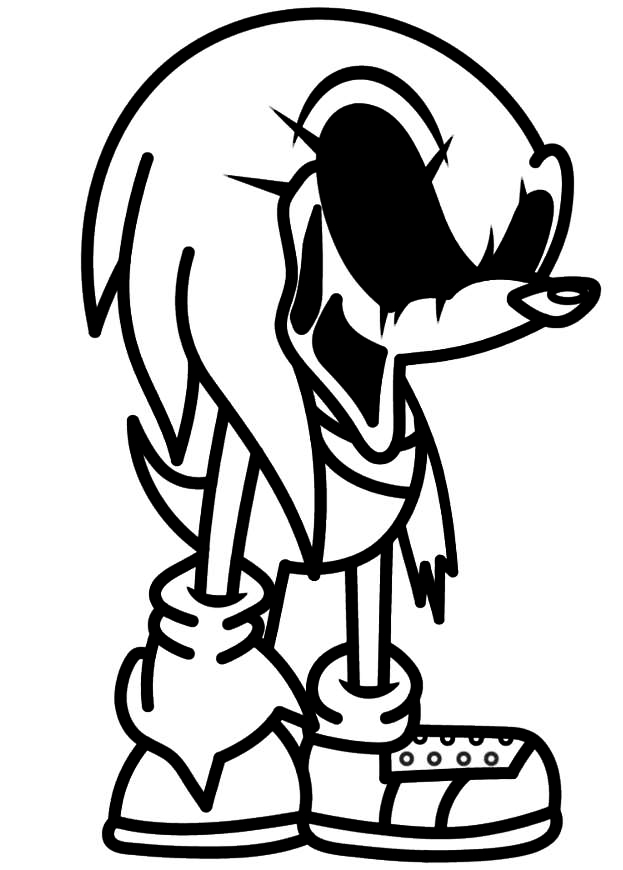 Sonic nft coloring page