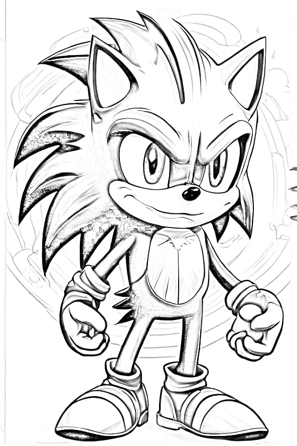 Sonic coloring pages pdf