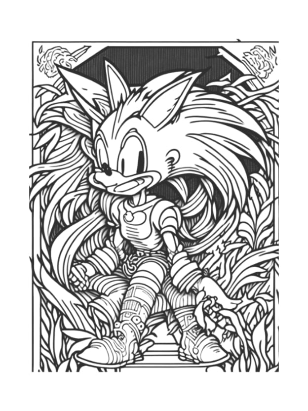 Sonic fnf coloring pages fun coloring sheets