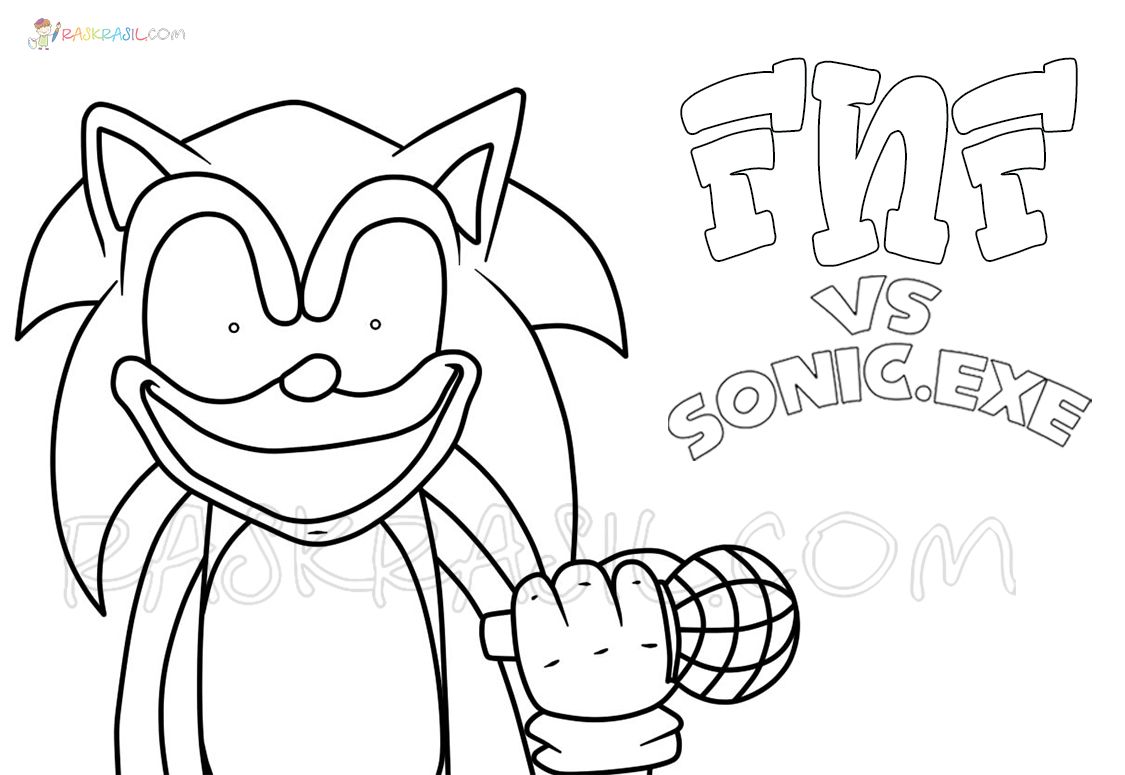 Friday night funkin coloring pages sonic pa colore personajes de juegos libros pa colore